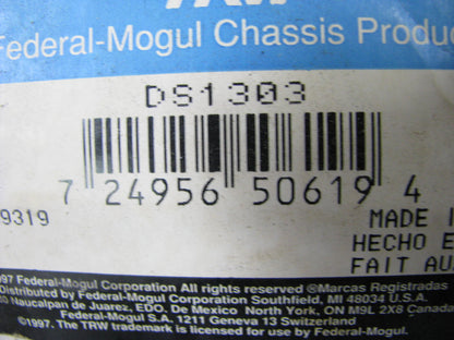 TRW DS1303 Steering Drag Link Right 1994-2002 International 2654 1996-2003 2674