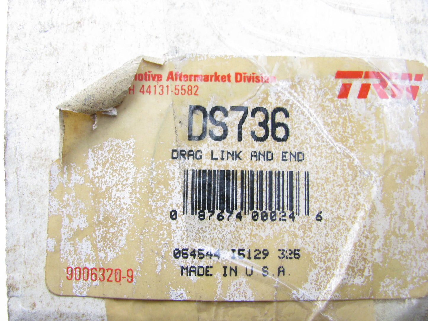 TRW DS736 Steering Tie Rod End - Front Left Outer - RWD ONLY