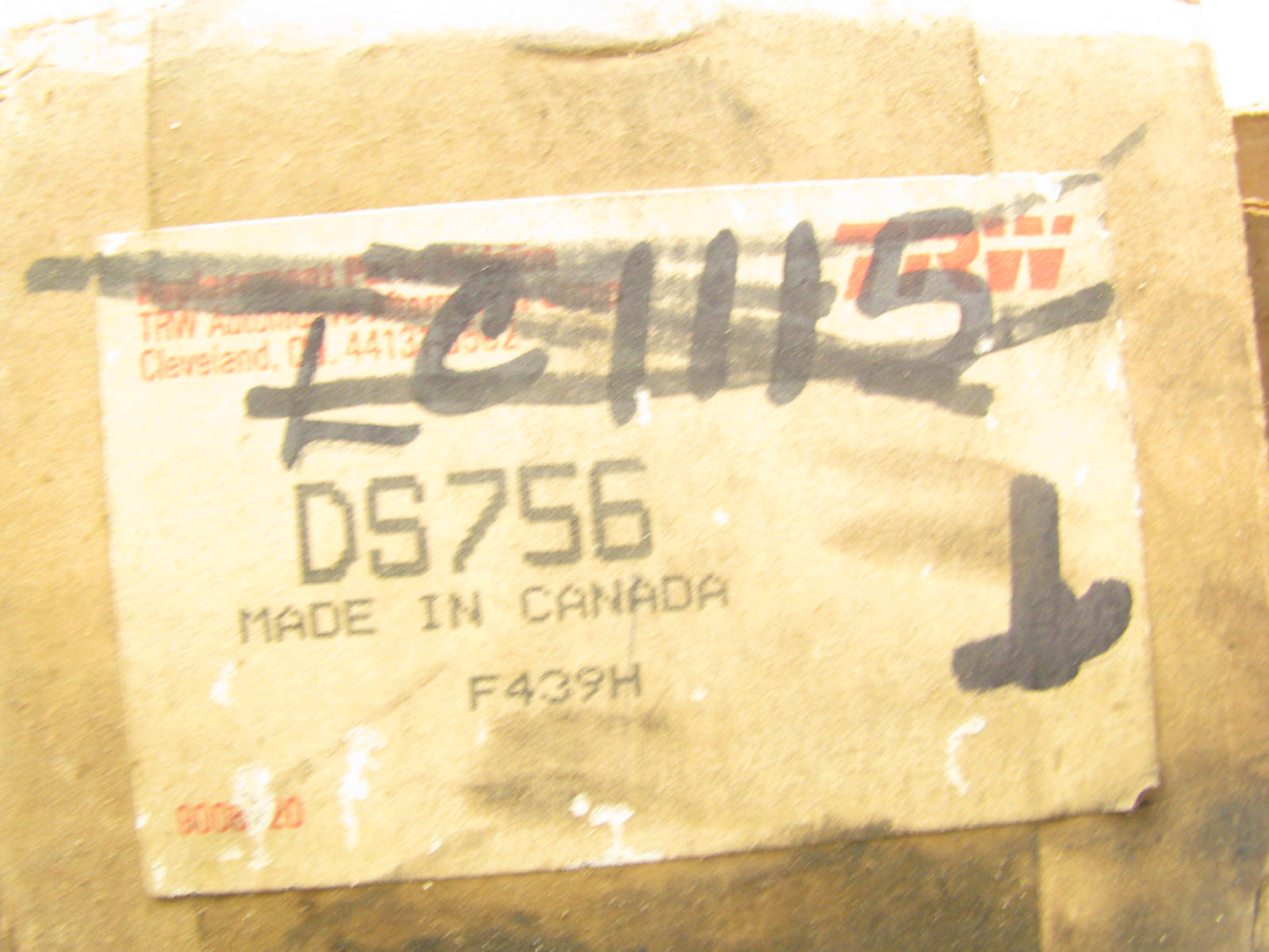 TRW DS756 FRONT Steering Center Link