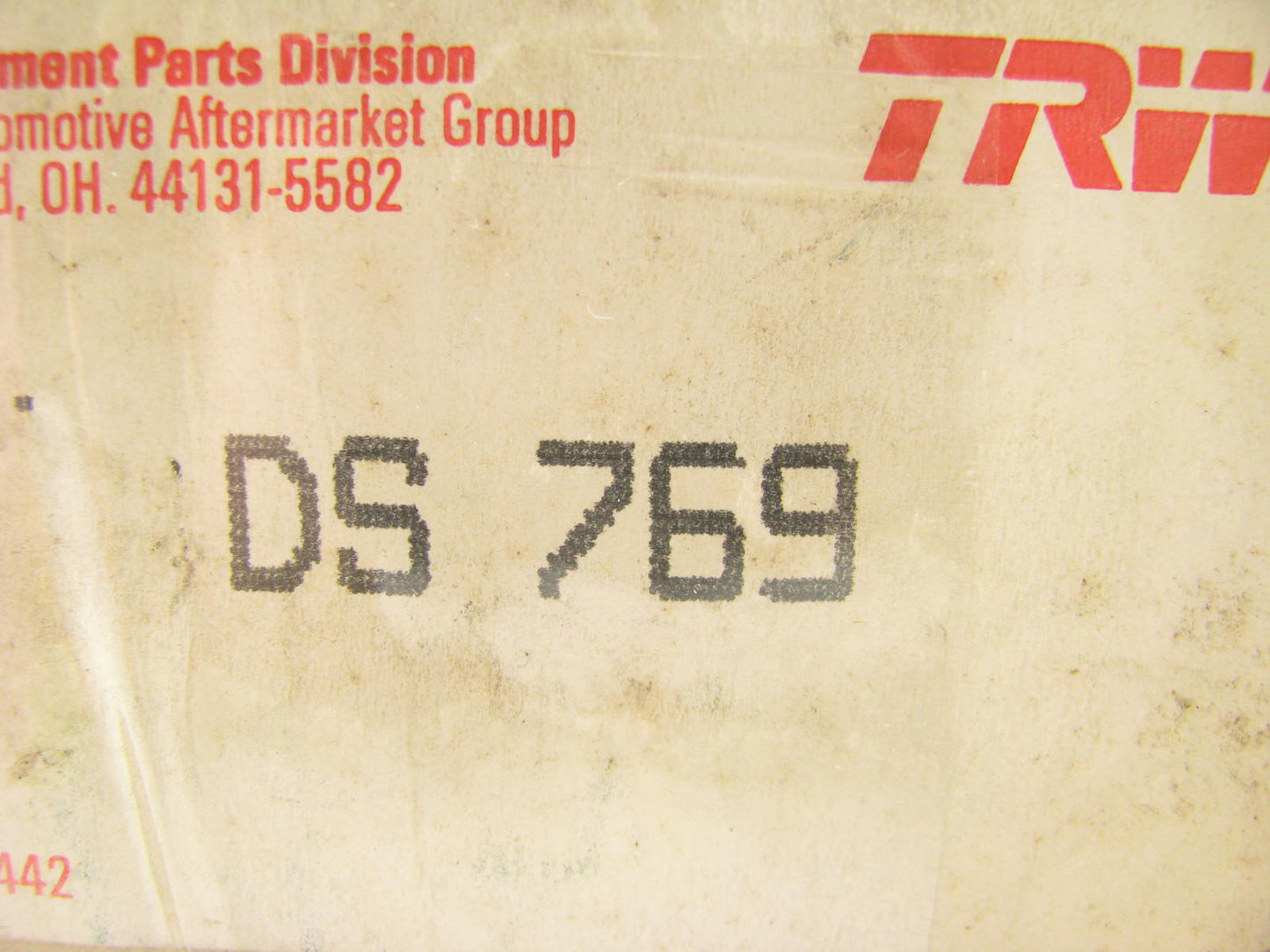 TRW DS769 Steering Tie Rod End - Front Inner