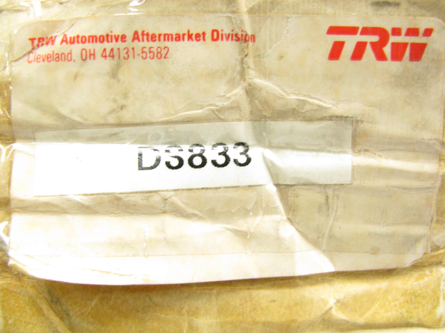 TRW DS833 Steering Drag Link 73-78 GMC T8500 W8500 70-78 Chevy T70 73-78 T80 W80