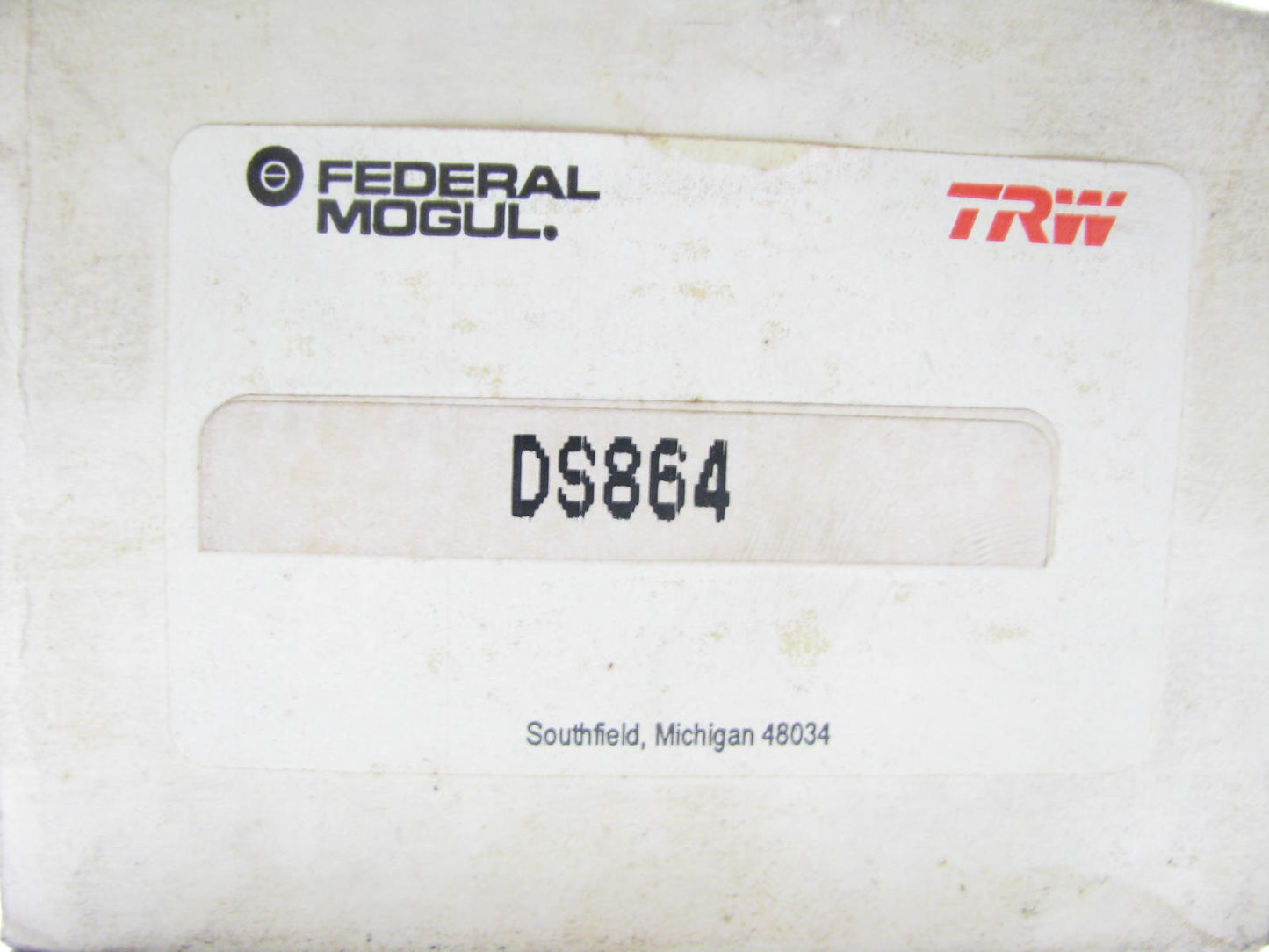 TRW DS864 Right Side Inner Steering Tie Rod End- H/D Suspension Option