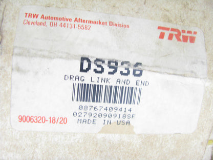 TRW DS936 Drag Link For Various 73-78 Chevrolet, GMC HD Trucks  18'' C To C