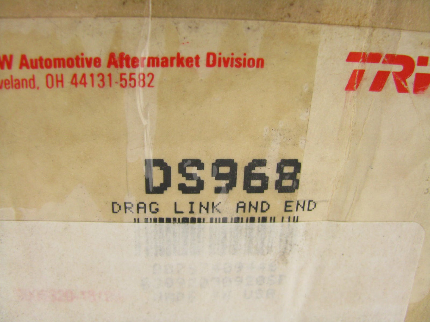 TRW DS968 Drag Link - 1969-1980 IHC International 1700 1750 Tractor Truck Loader