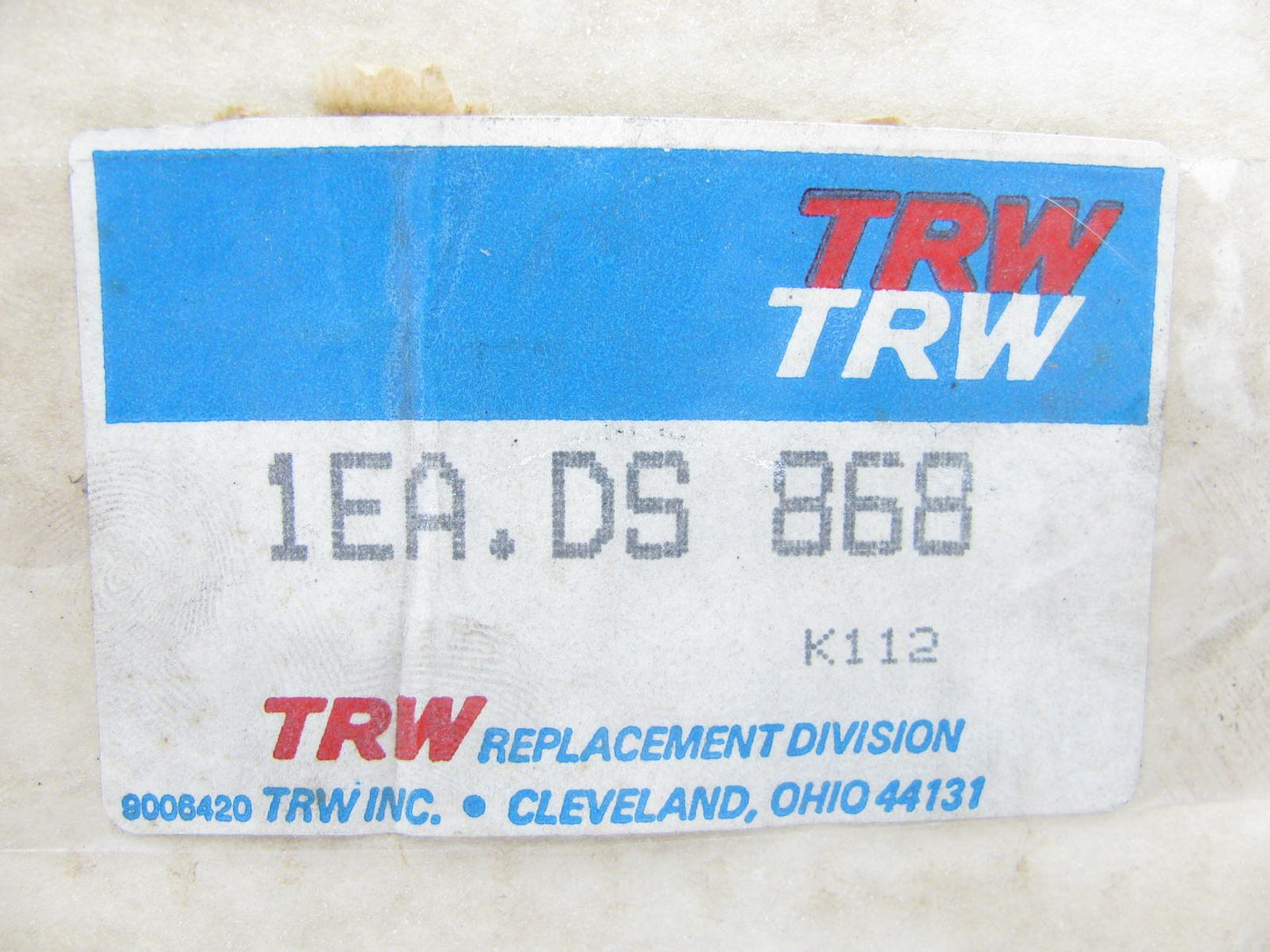 TRW DS 868 Drag Link For 1975-1977 Dodge S600 S700 School Bus W/ 5000lb Axle