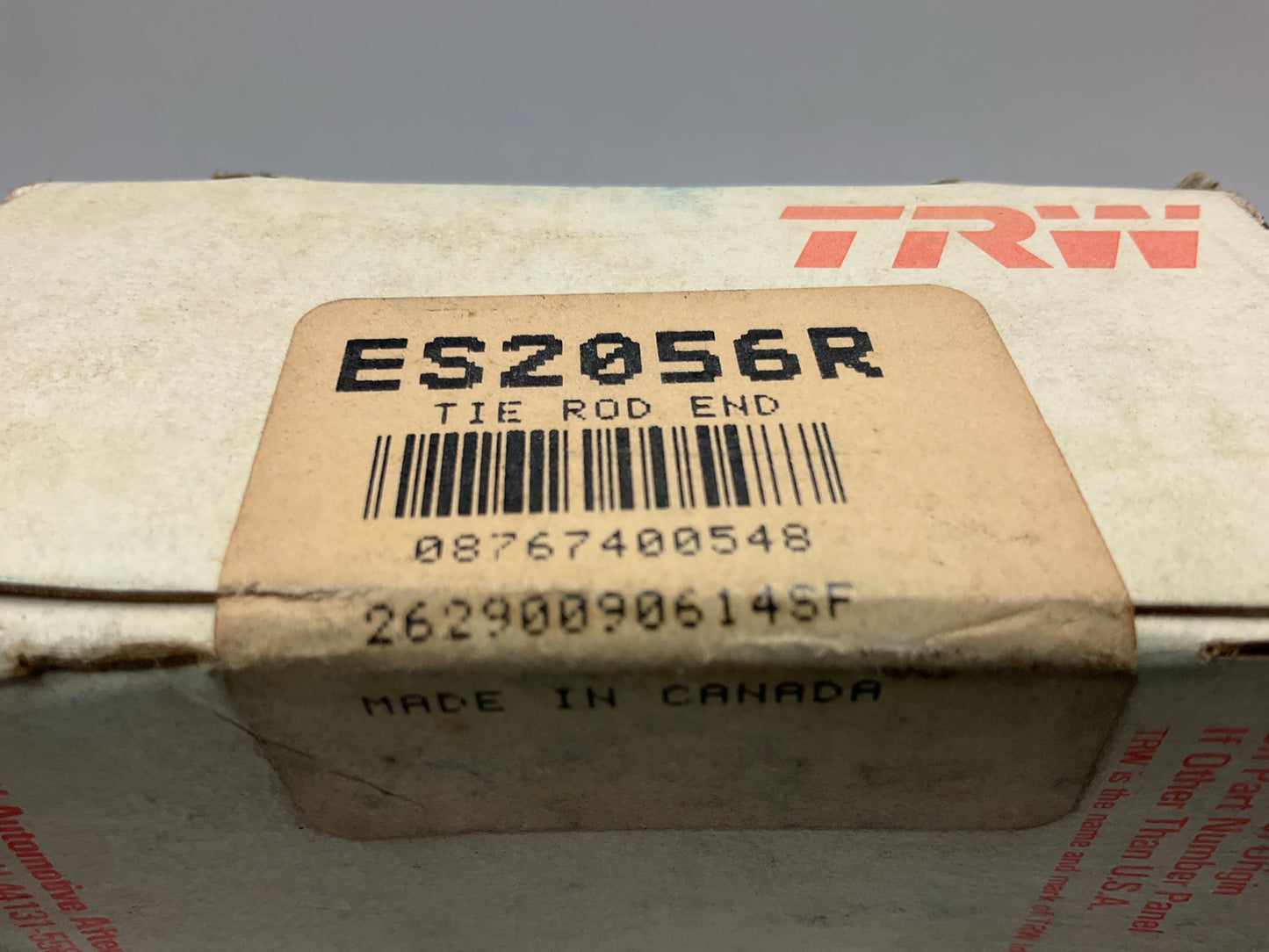 (2) TRW ES2056R Steering Tie Rod End - Front Inner