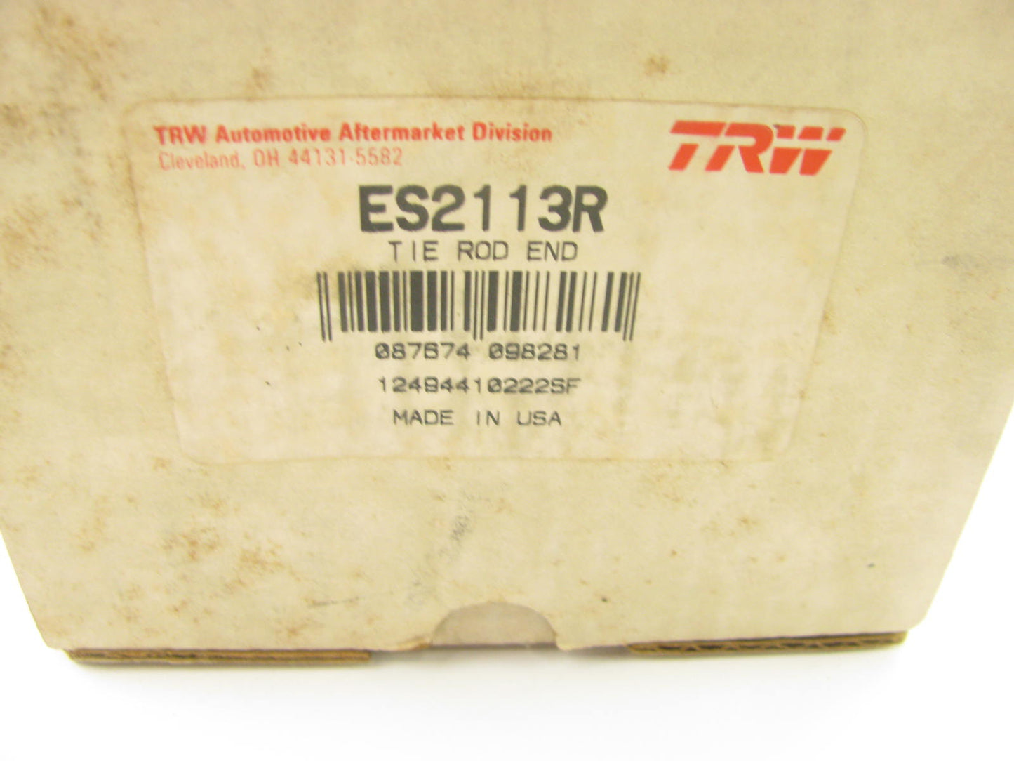 TRW ES2113R Right Outer Steering Tie Rod End