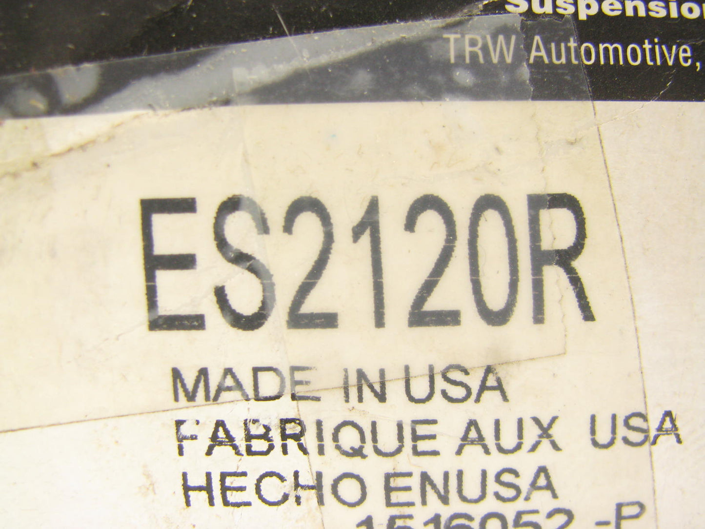 TRW ES2120R Steering Tie Rod End - Front Inner / Front Outer