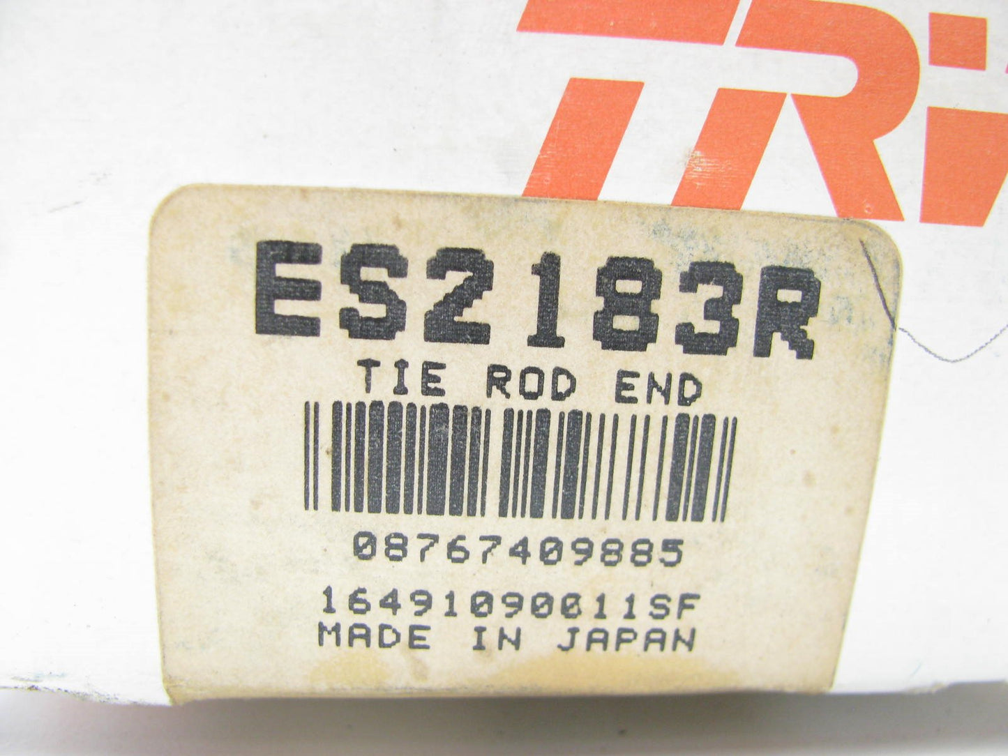 TRW ES2183R Front Inner Steering Tie Rod End