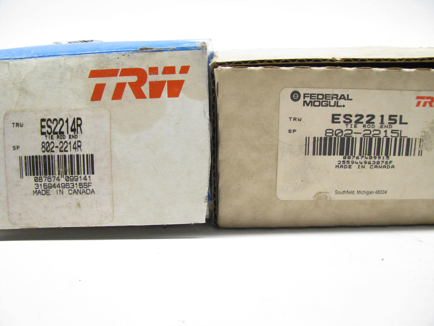 LEFT & RIGHT Pair - TRW ES2214R ES2215L Steering Tie Rod Ends  (4WD ONLY)