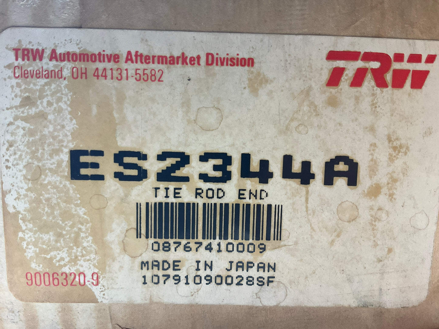 NEW TRW ES2344A OEM 555 Front Right Outer Tie Rod End For 1980-1983 Datsun 200SX