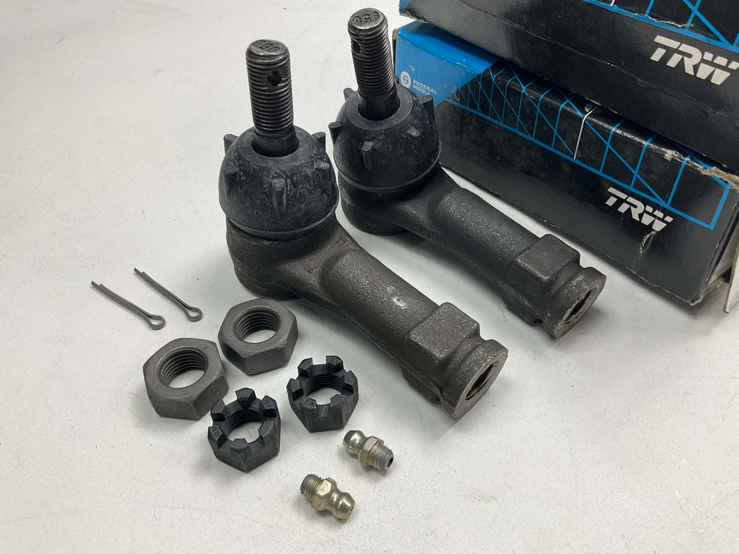 (2) TRW ES234L Front Outer Steering Tie Rod End For 1955-1957 Chevrolet Bel Air