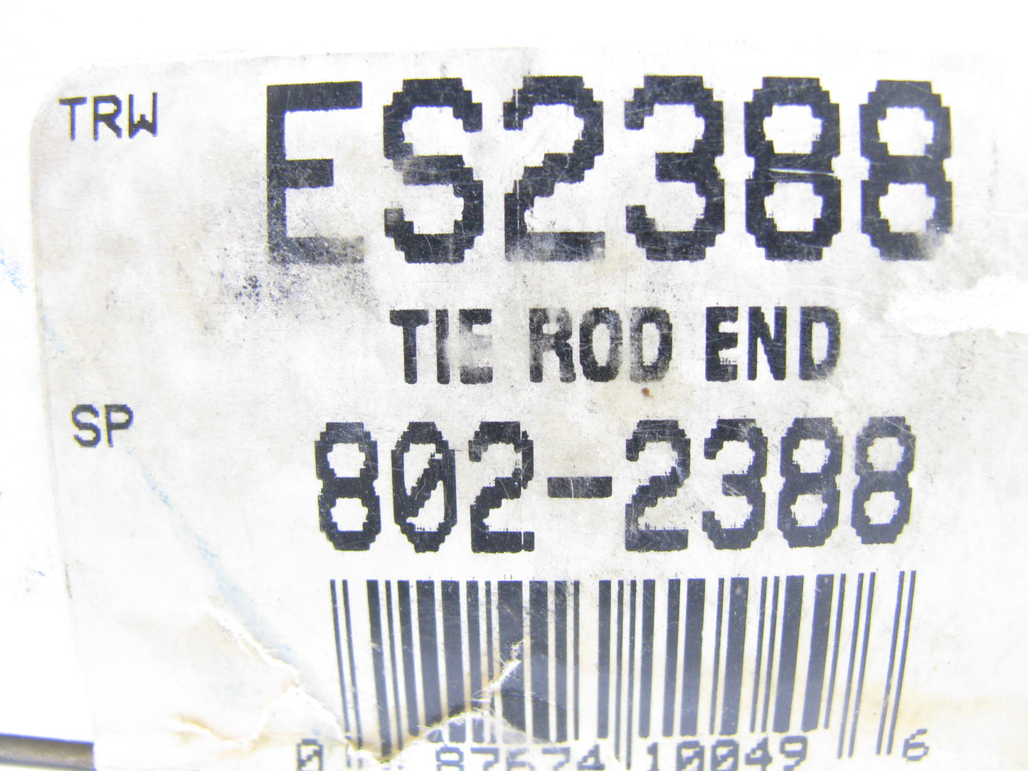 TRW ES2388 Outer Tie Rod End - For 1980-1991 VW Vanagon