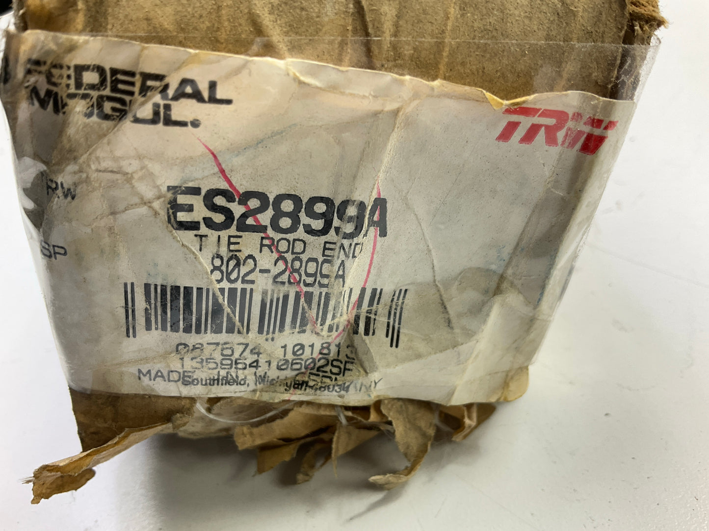 TRW ES2899A Right Passengers Side Steering Tie Rod End