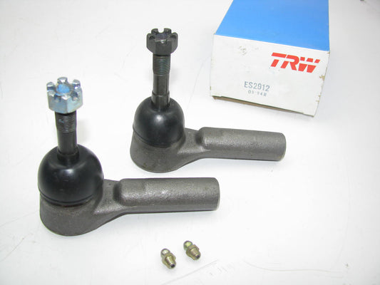 (2) TRW ES2912 Steering Tie Rod End - Front Outer