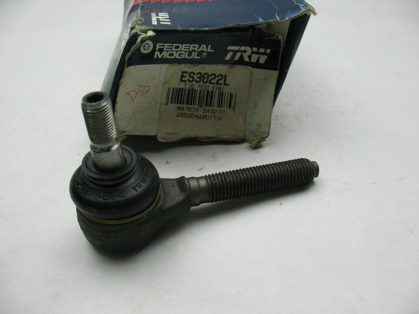 TRW ES3022L Left Inner Tie Rod End - 1984-1993 Mercedes-Benz 190E, 84-89 190D