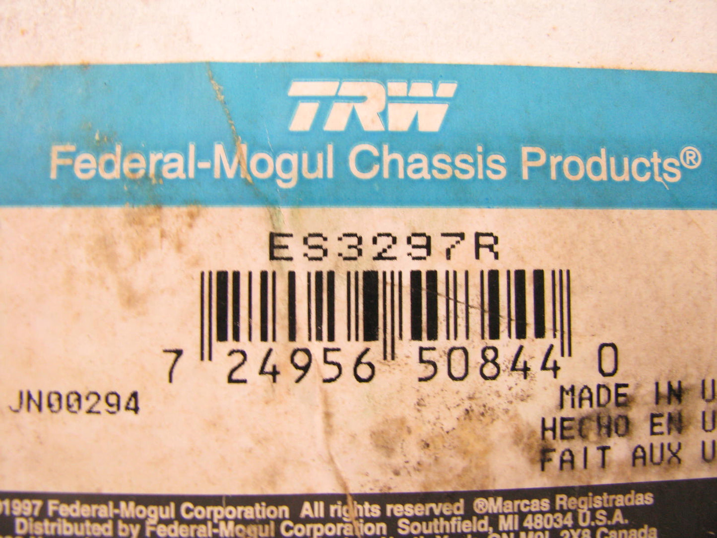 TRW ES3297R Steering Tie Rod End - Front Right Outer