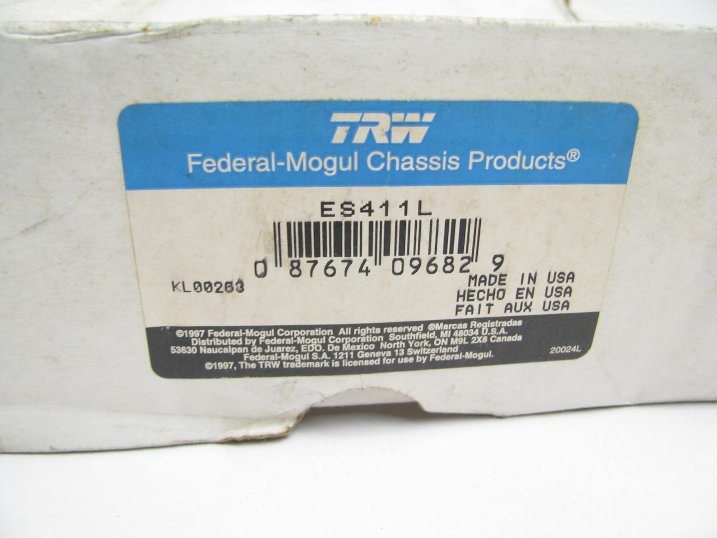 Steering Tie Rod End  TRW ES411L