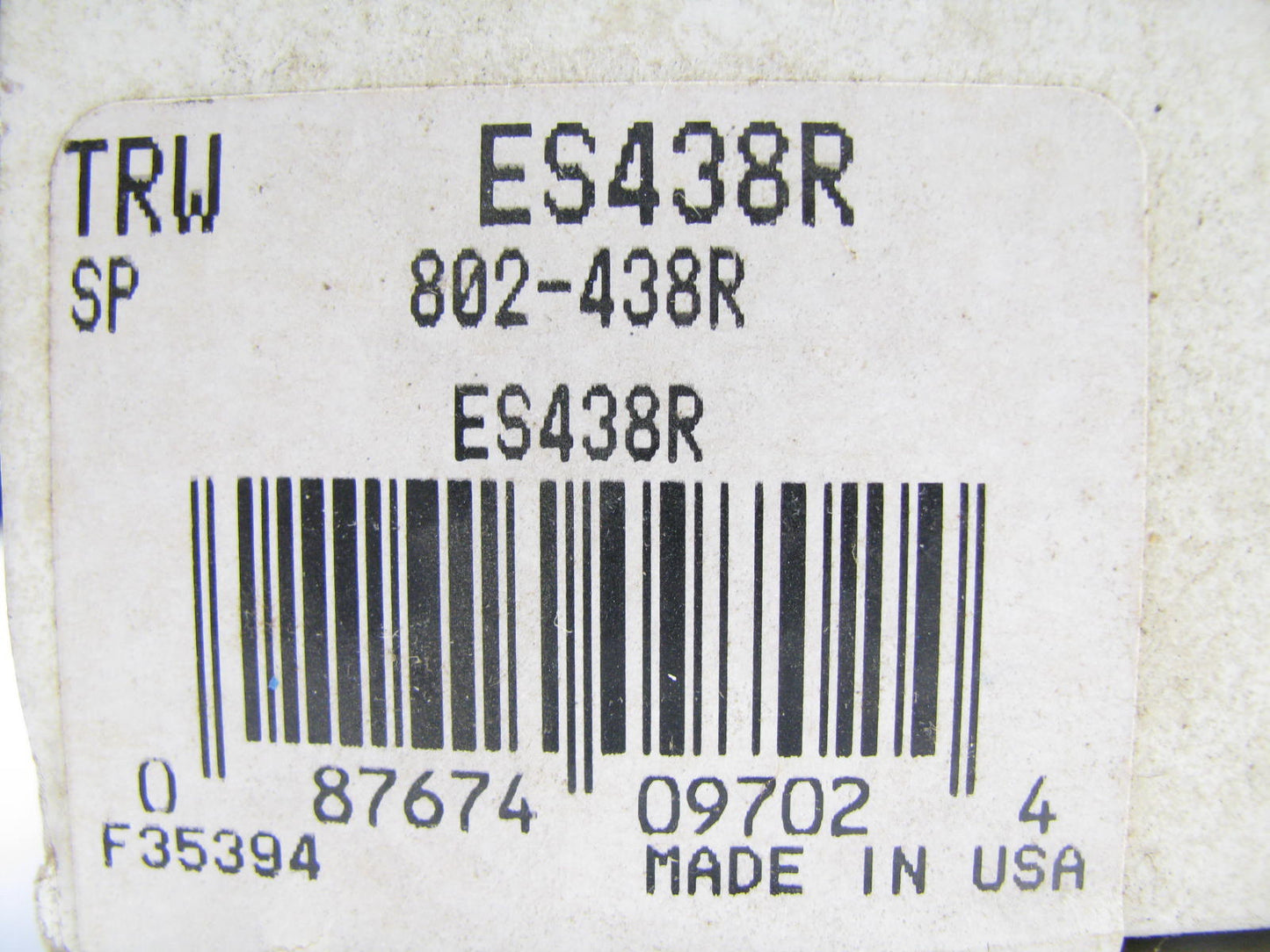 (2) TRW ES438R Front Outer Steering Tie Rod End 1971-1972 GMC Chevrolet Van 2WD