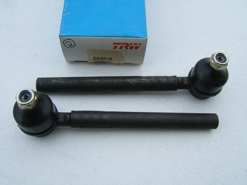 (2) TRW ES491R Front Outer Steering Tie Rod End For 1974-1983 Fiat X-1/9