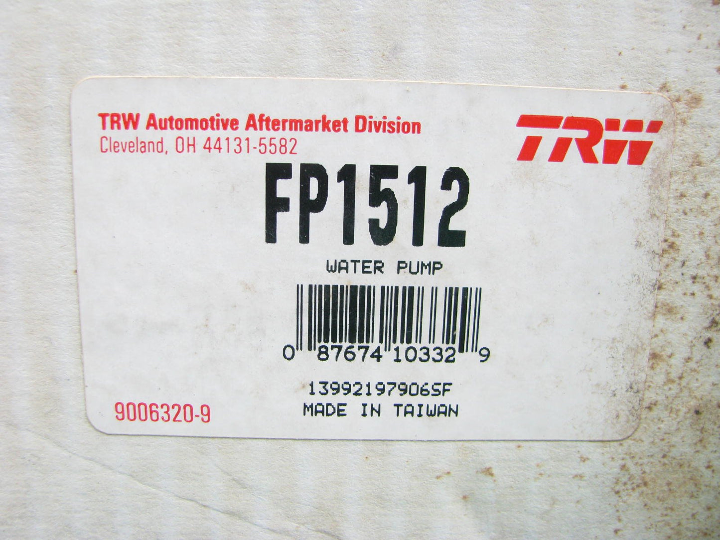 TRW FP1512 Engine Water Pump