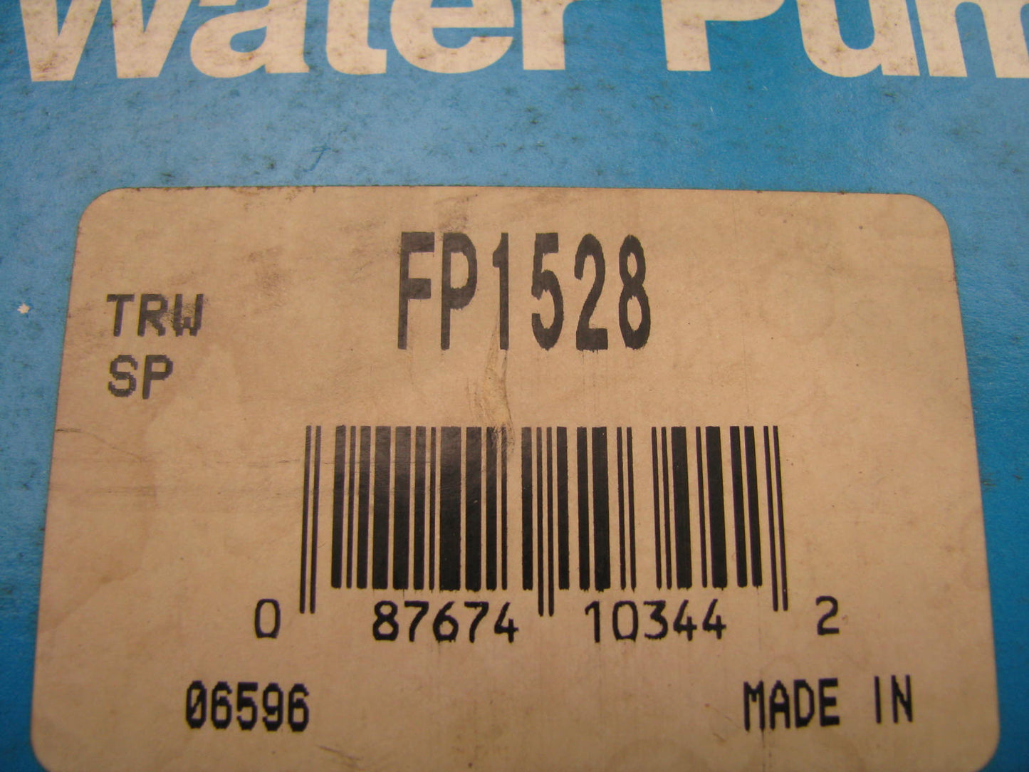 TRW FP1528 Engine Water Pump 1973-1979 Honda Civic 1.2L 1200