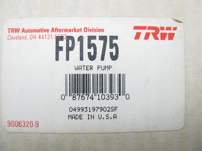 TRW FP1575 Engine Water Pump - 1977-1983 Fiat 1.3L 1.5L