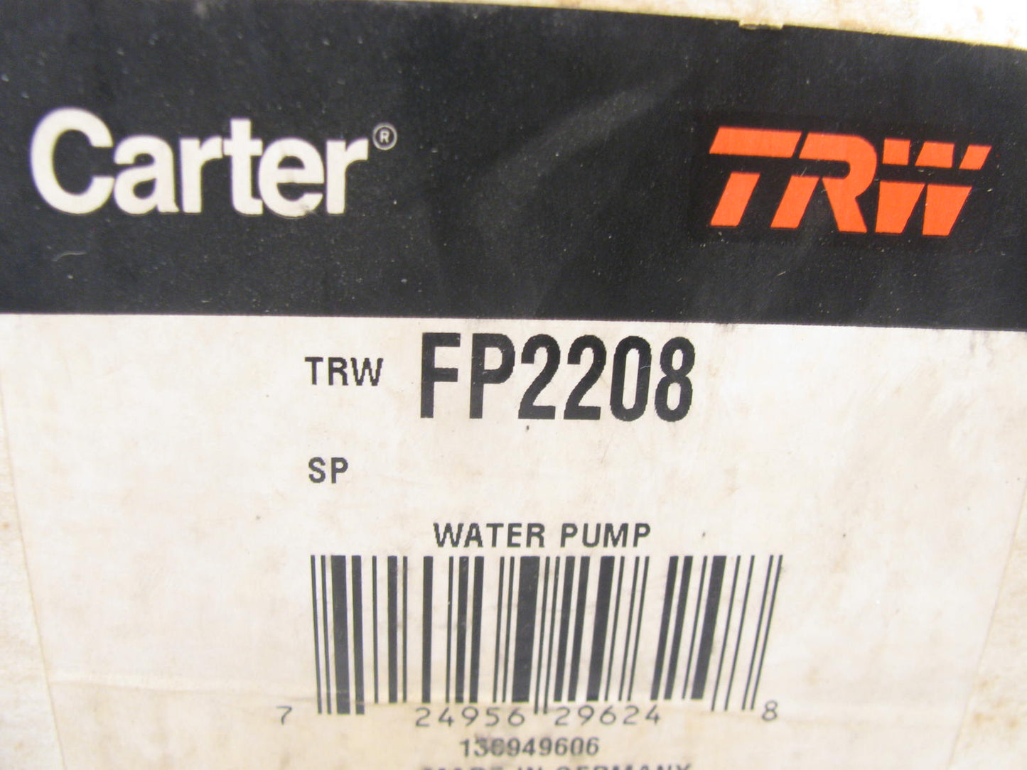 TRW FP2208 Engine Water Pump For 1990-1992 Mercedes-Benz 4.2L 5.0L-V8