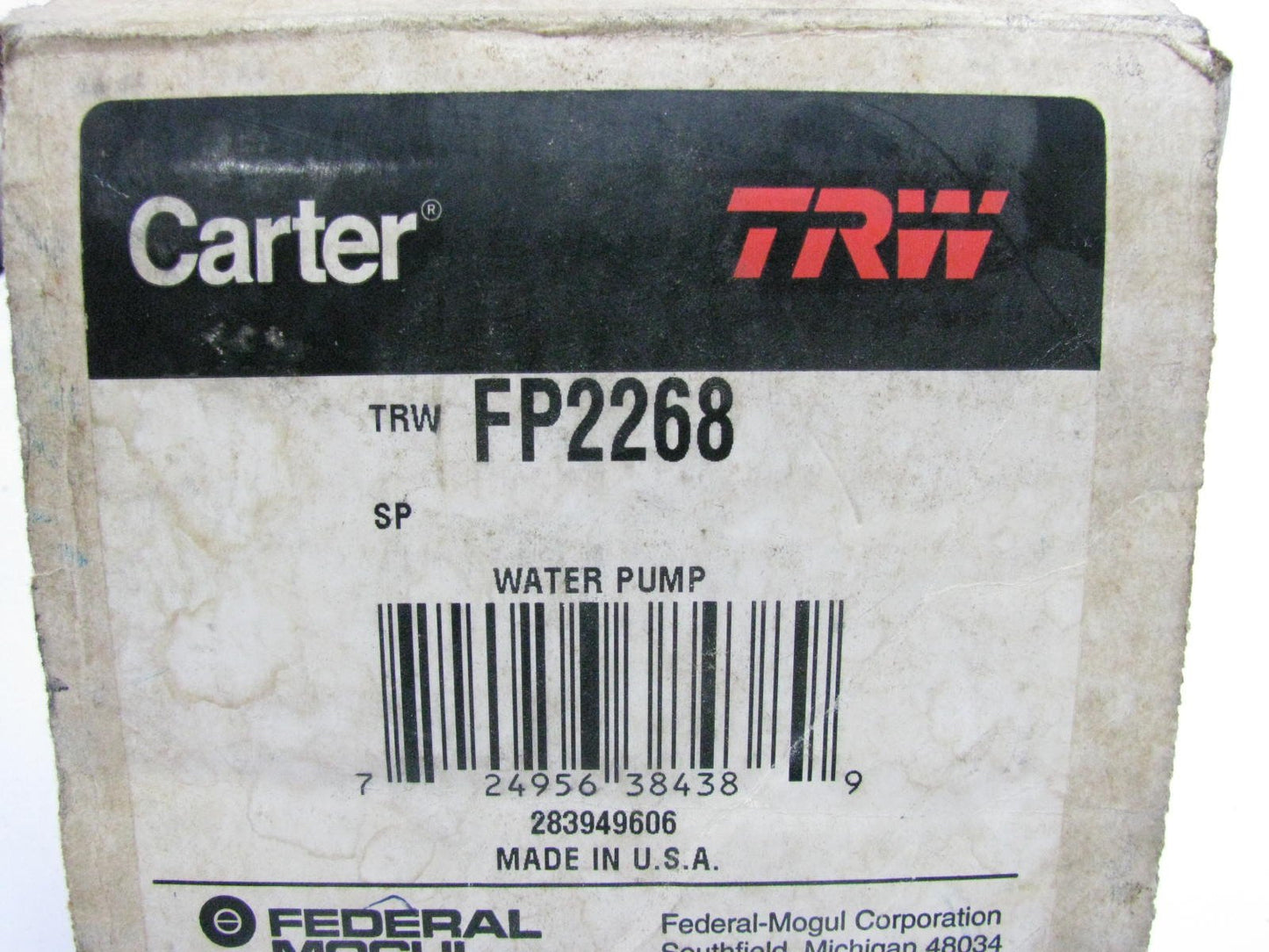 TRW FP2268 Engine Water Pump - 1995-1997 Ford Contour Mercury Mystique 2.0L