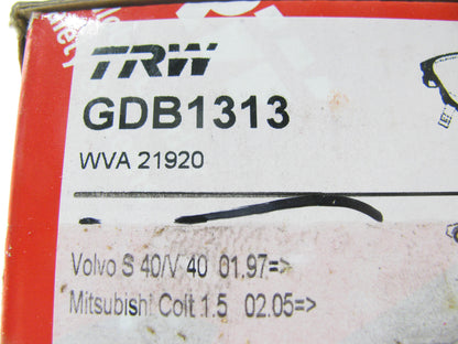 TRW GDB1313 Premium Front Disc Brake Pads