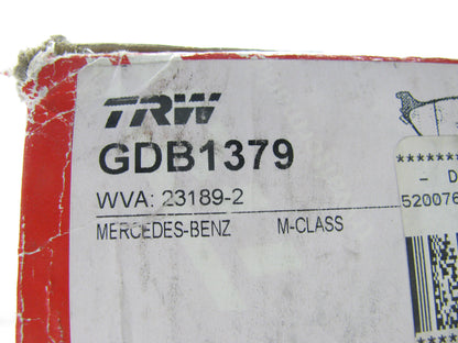 TRW GDB1379 Premium Rear Disc Brake Pad Set