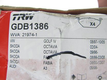 TRW GDB1386 Premium Front Disc Brake Pads