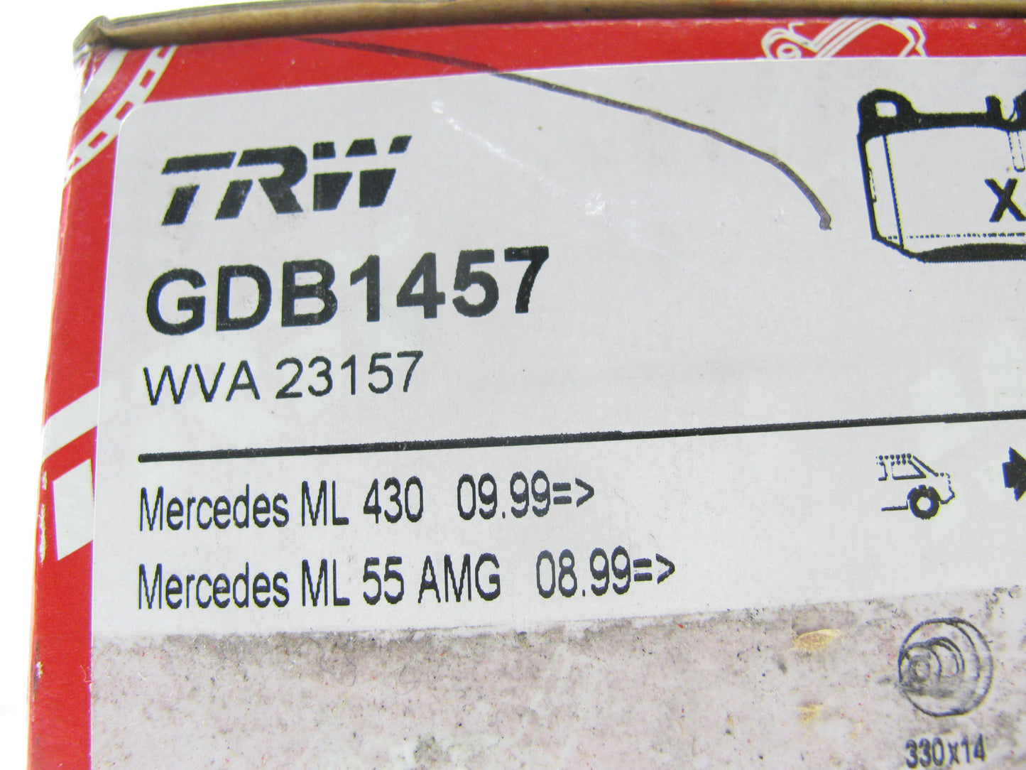 TRW GDB1457 Premium Rear Disc Brake Pads