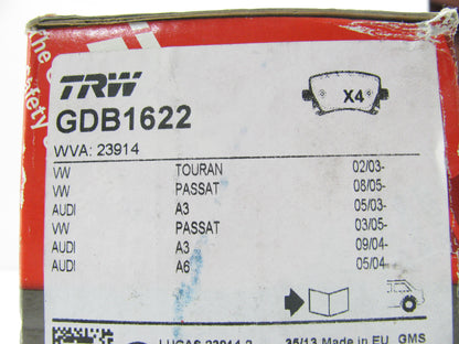 TRW GDB1622 Premium Disc Brake Pad Set Rear