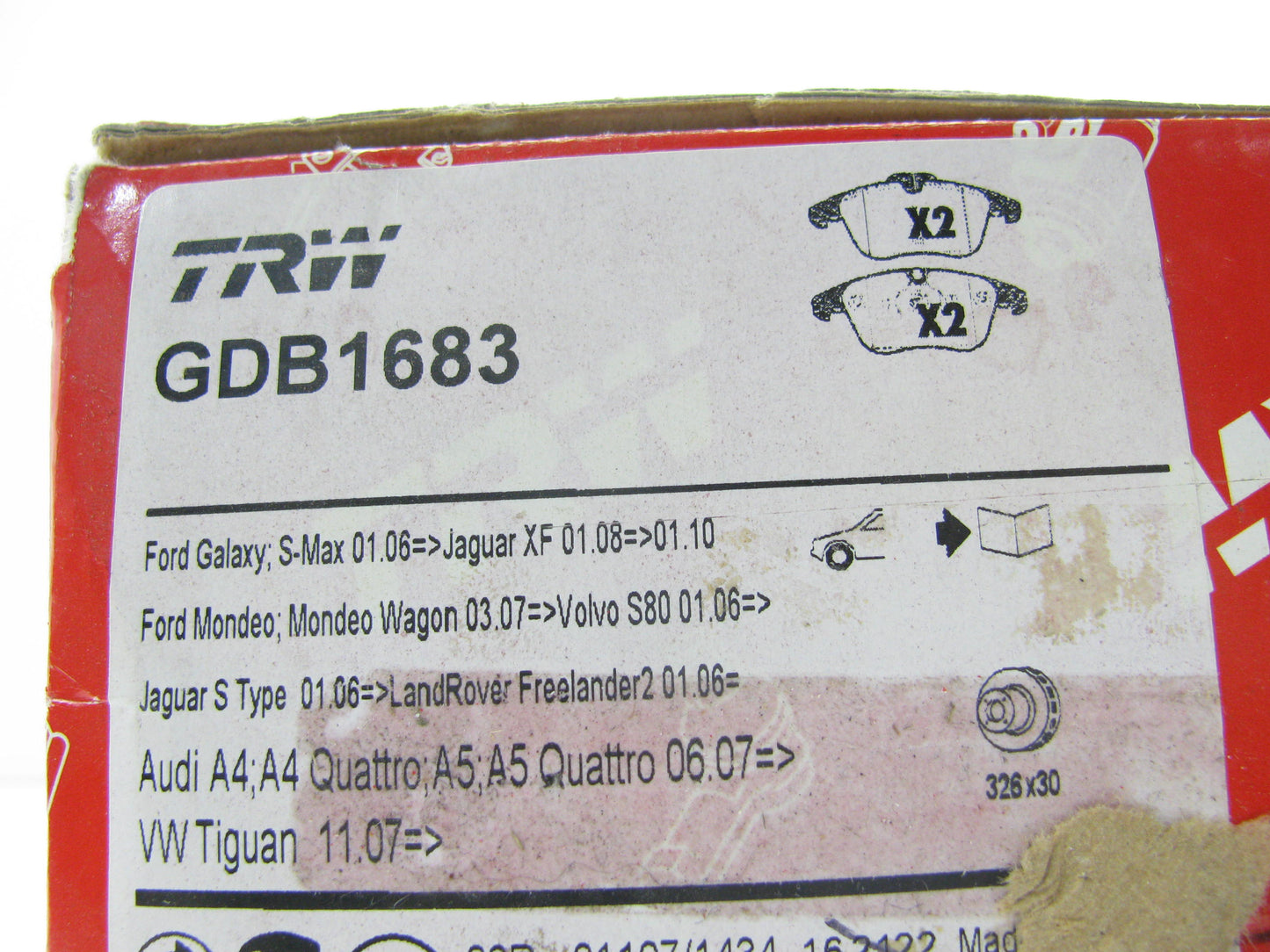 TRW GDB1683 Premium Front Disc Brake Pads