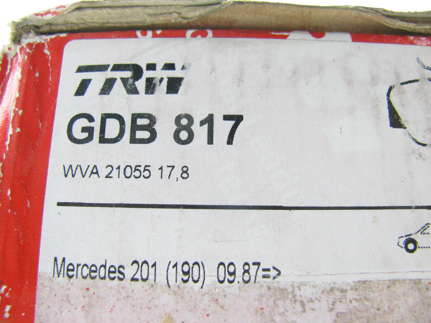 TRW GDB817 Premium Front Disc Brake Pads