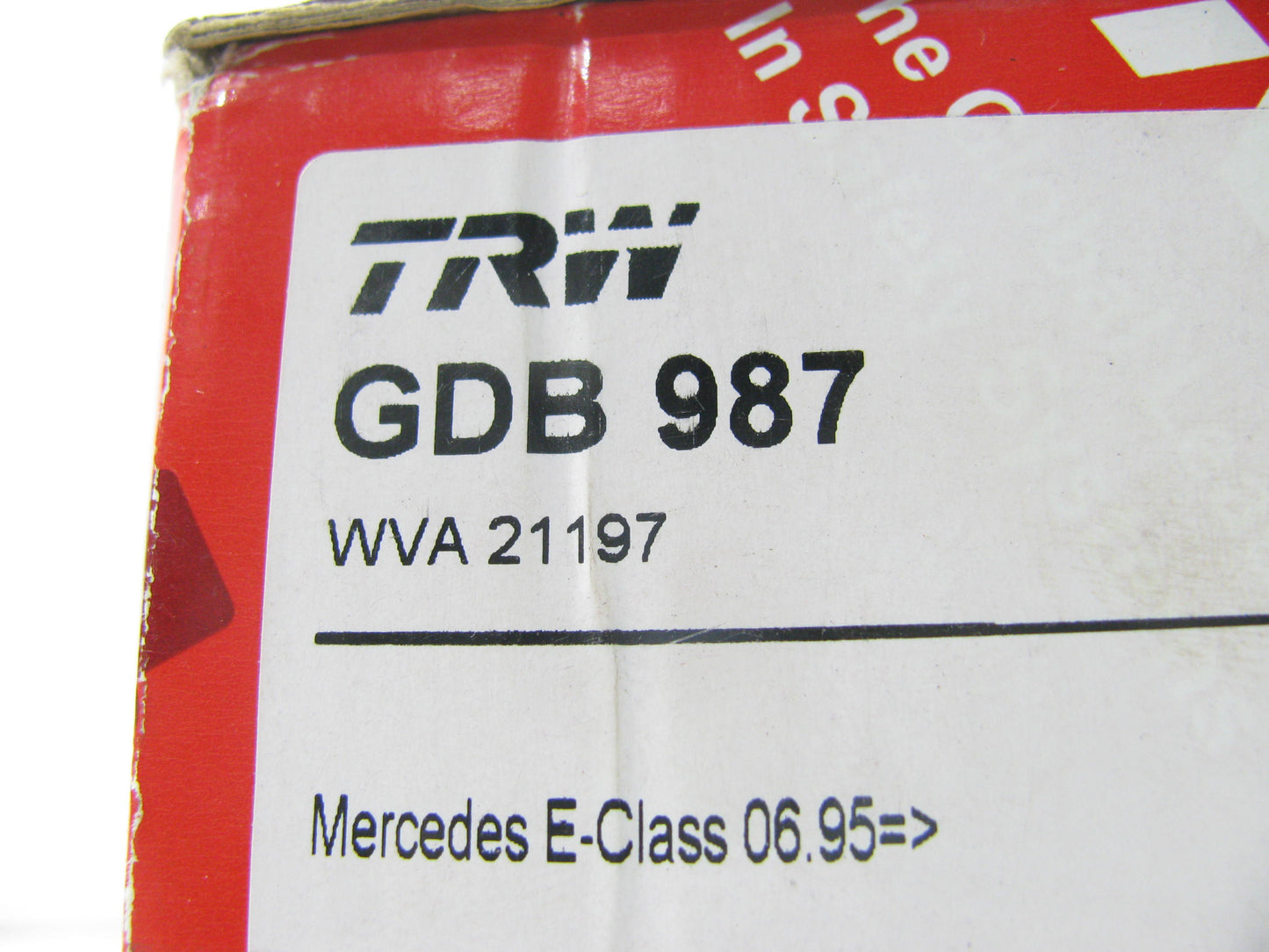 TRW GDB987 Premium Rear Disc Brake Pad Set