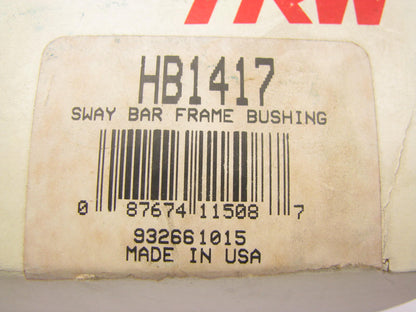 TRW HB1417 Suspension Stabilizer Sway Bar Bushing - Front To Control Arm