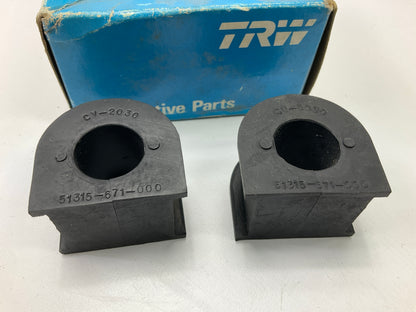 (2) TRW HB1527 Front Suspension Stabilizer Sway Bar Bushing 1976-81 Honda Accord