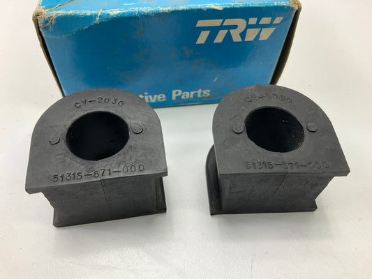 (2) TRW HB1527 Front Suspension Stabilizer Sway Bar Bushing 1976-81 Honda Accord