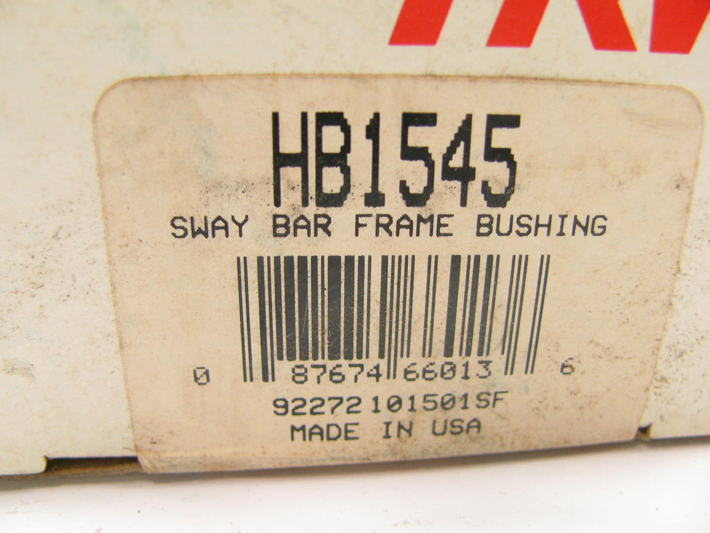(2) TRW HB1545 Suspension Stabilizer Sway Bar Bushings - Front