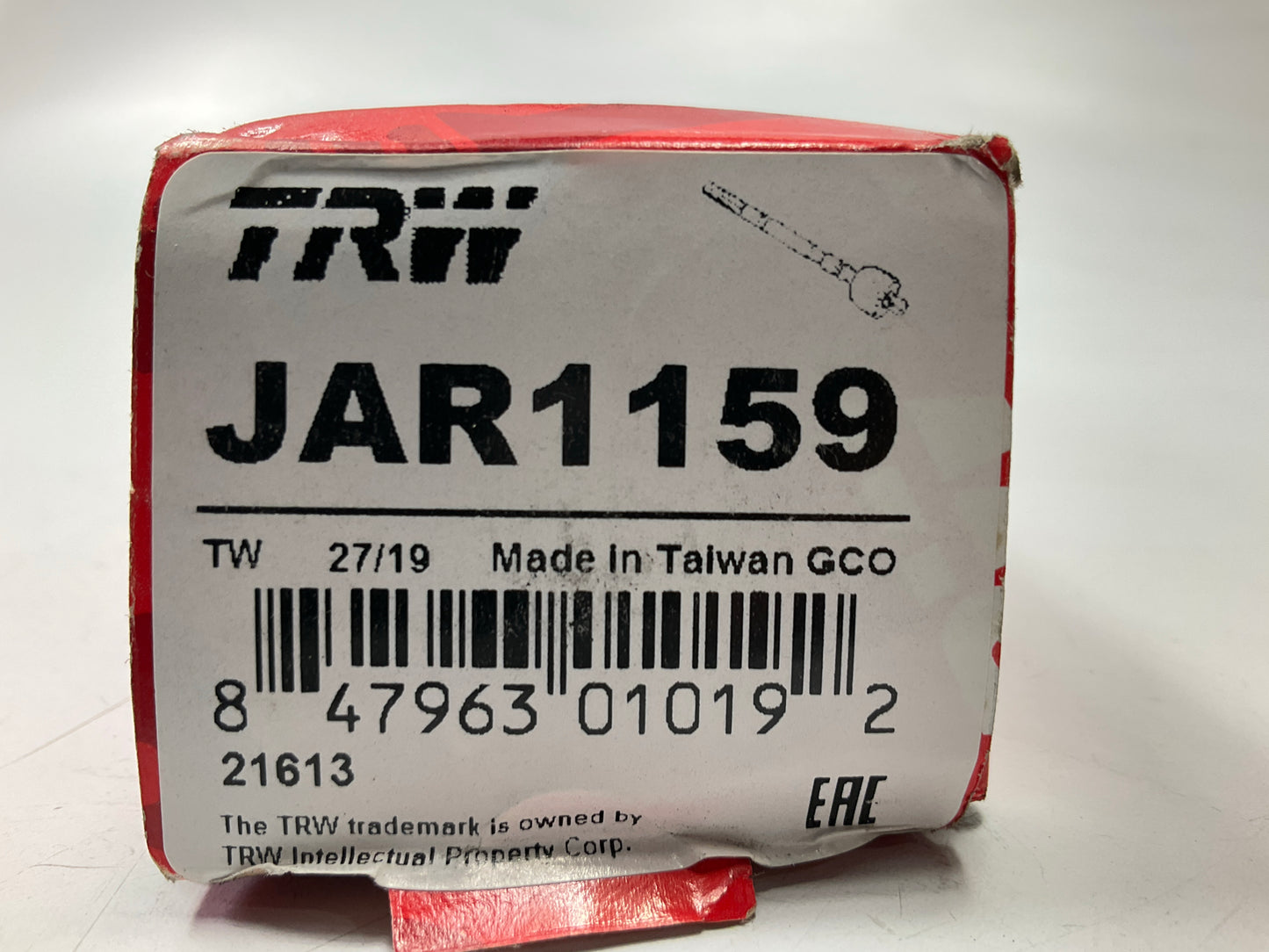TRW JAR1159 Left Inner Tie Rod End - 2000-2002 Lincoln LS, 2002 Thunderbird