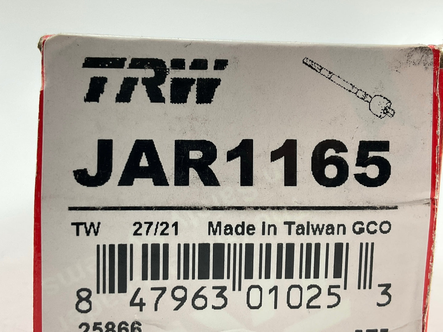 (2) TRW JAR1165 Inner Steering Tie Rod Ends For 2004-2006 Chevy Colorado RWD