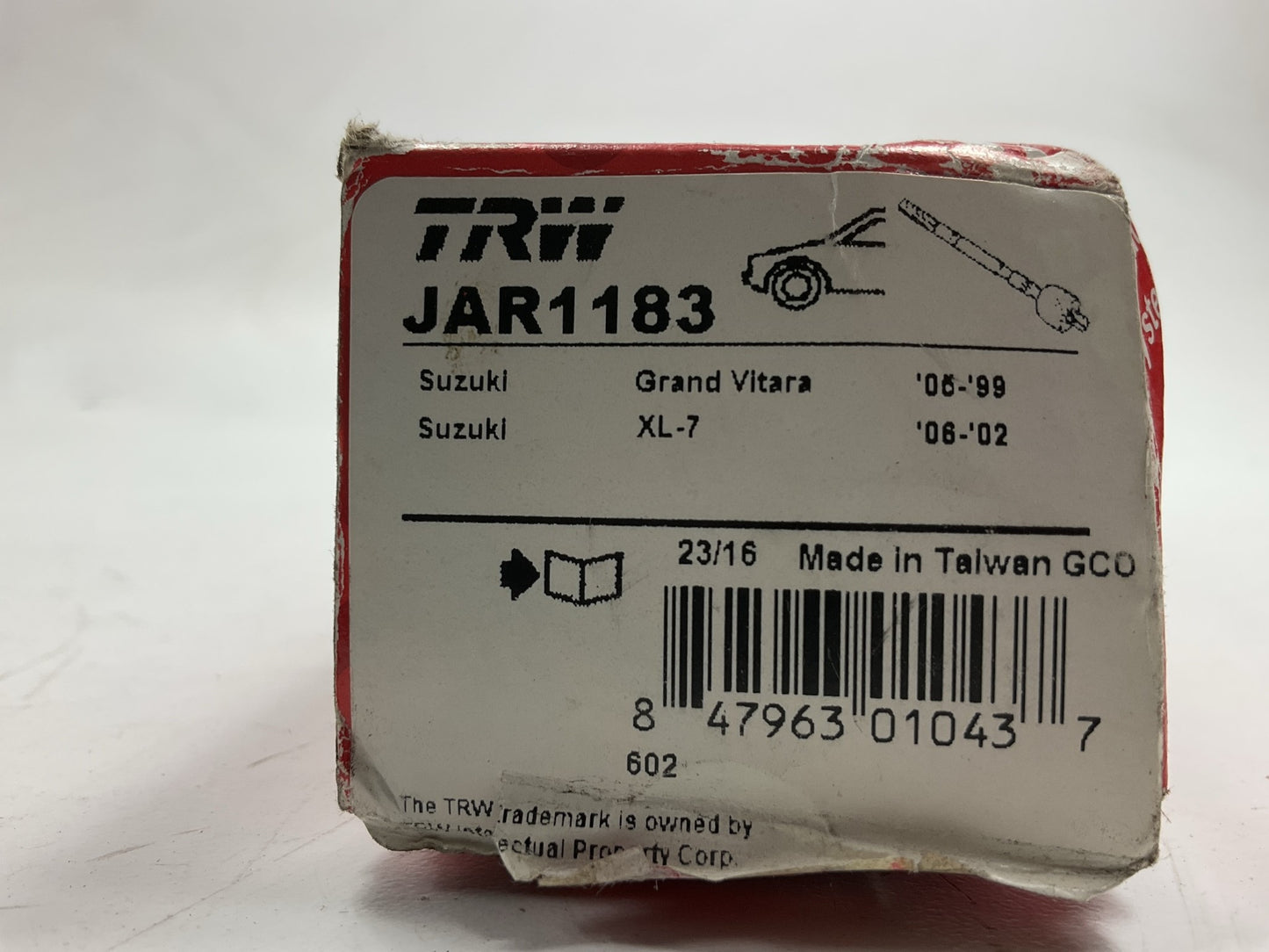 TRW JAR1183 Front Inner Steering Tie Rod End