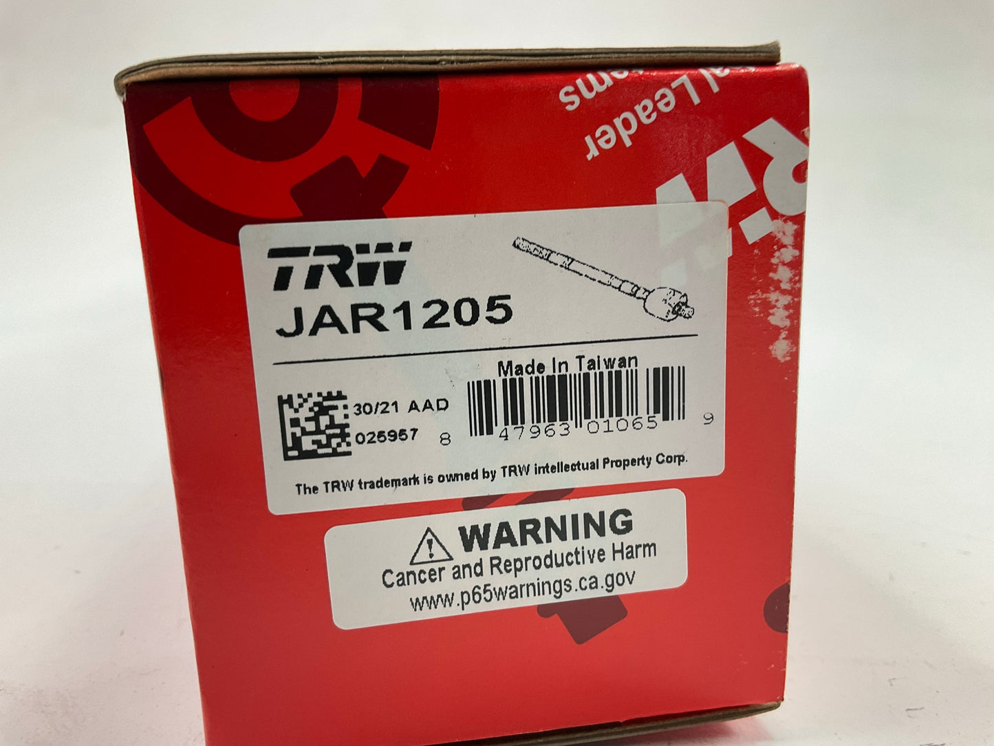 (2) TRW JAR1205 Front Inner Steering Tie Rod End For 2006-08 Lincoln Mark LT 4WD