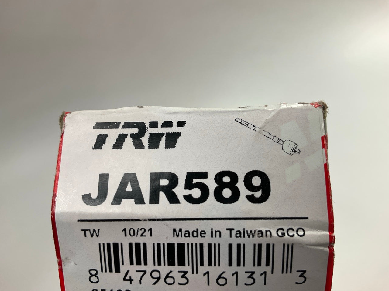 (2) TRW JAR589 Front Inner Steering Tie Rod End For 2012-2017 Volkswagen Passat