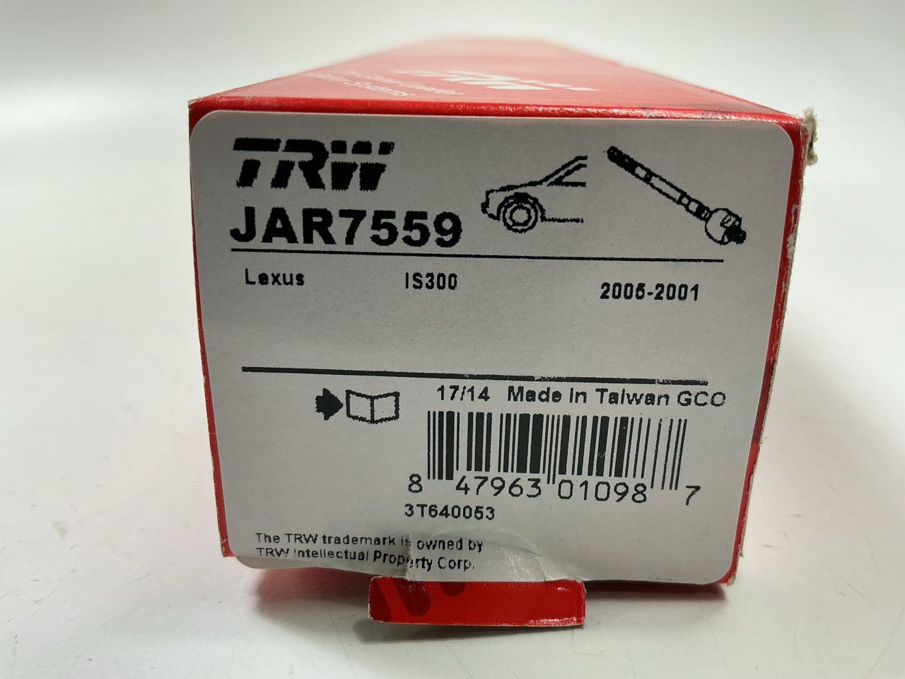 TRW JAR7559 Front Inner Steering Tie Rod End For 2001-2005 Lexus IS300