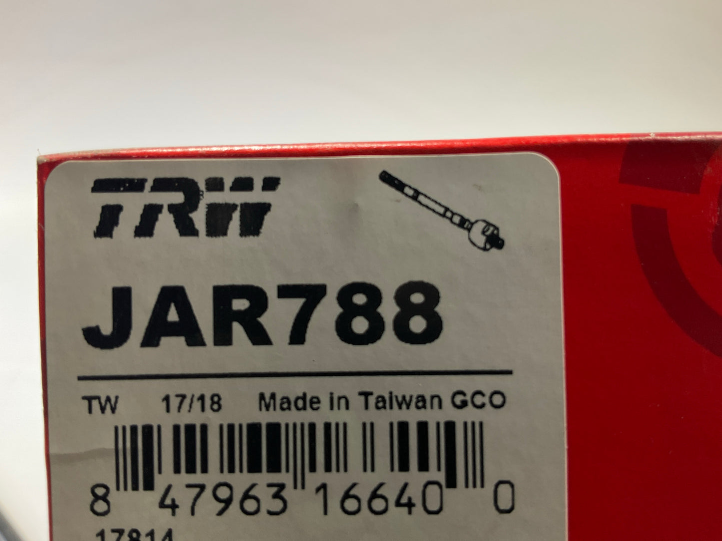 (2) TRW JAR788 Front Inner Steering Tie Rod End For 2003-2011 Honda Element
