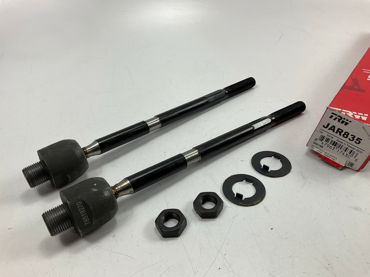 (2) TRW JAR835 Front Inner Steering Tie Rod End For 2007-2012 Acura RDX