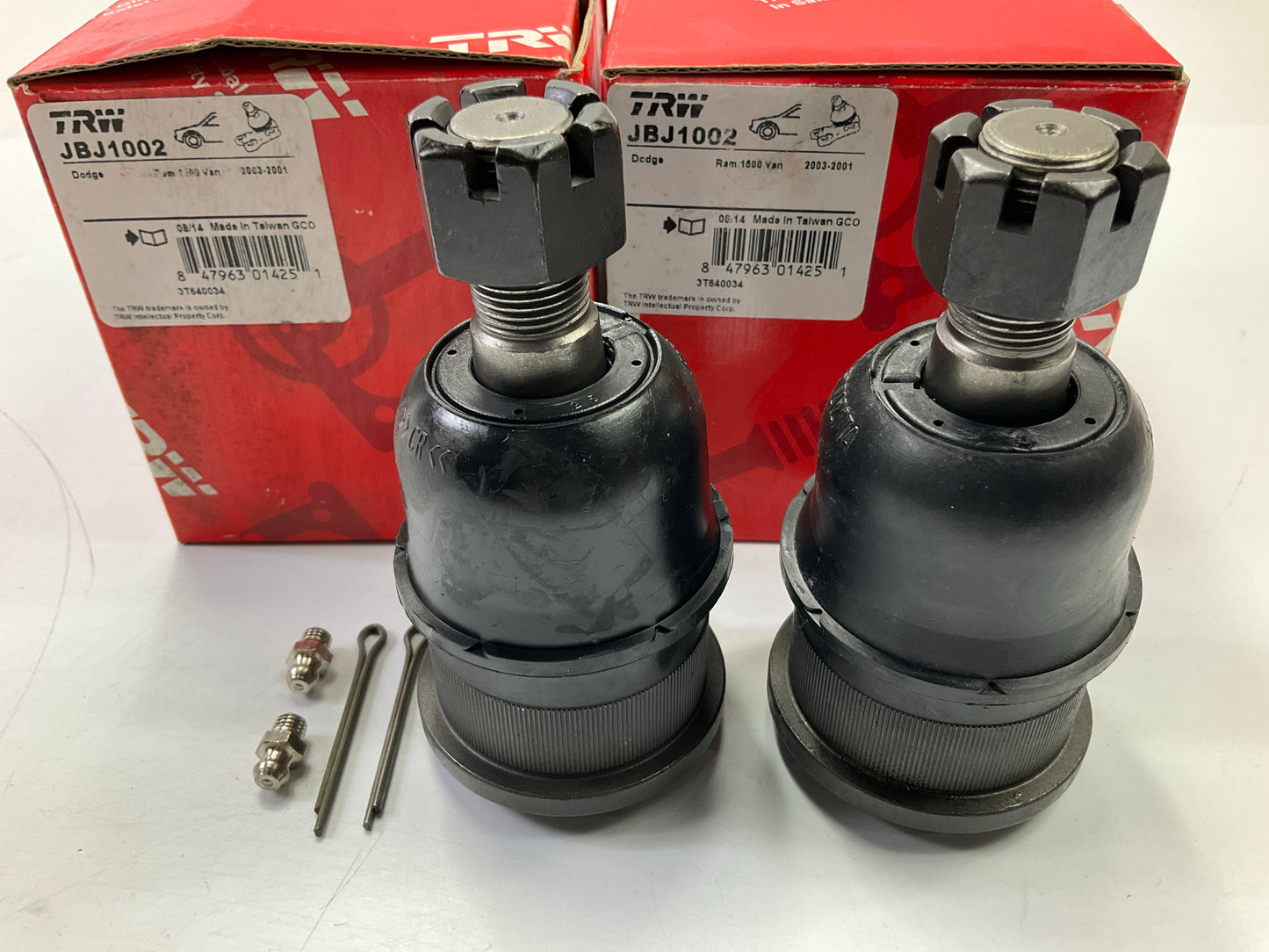 (2) TRW JBJ1002 Front Lower Ball Joint For 01-03 Dodge Ram 1500, 2500 Van